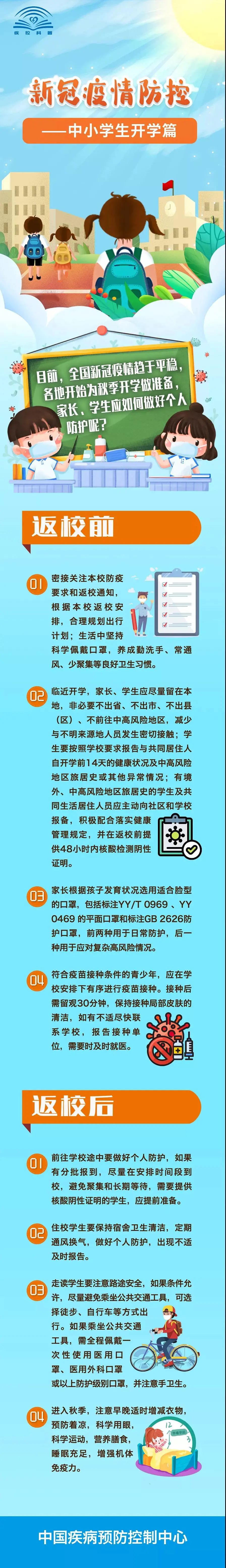 新冠疫情防控——中小學生開學篇