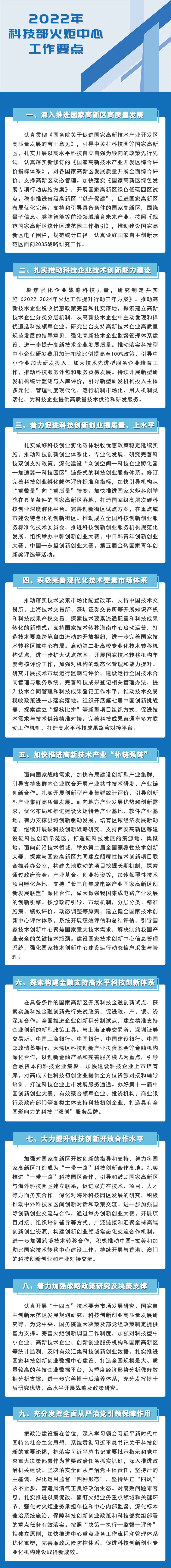 速看！2022年科技部火炬中心工作要點來了